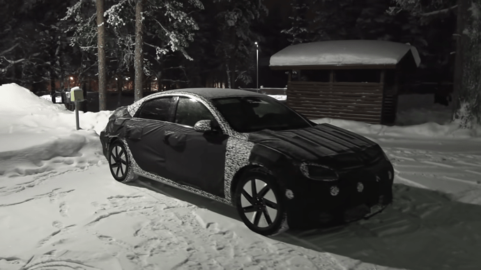 Hyundai Ioniq 6 prototype spotted in Lapland 9-41 screenshot