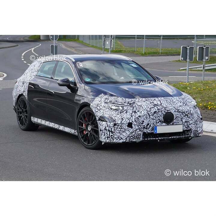 Shooting Brake version of the electric Mercedes-AMG CLA spotted!#electric #Mercedes #amg #cla #