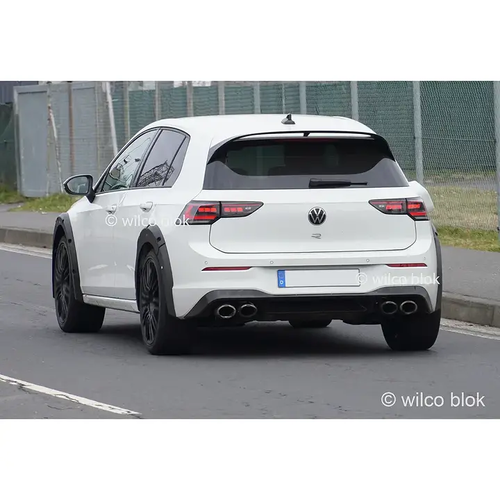 This is not a new Golf Country- Volkswagen is testing the new T-Roc R as a Golf R mule.