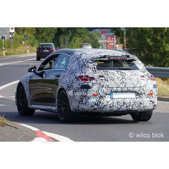 Shooting Brake version of the new electric Mercedes-AMG CLA spied in Nürburg!#Mercedes #amg #cl (3)