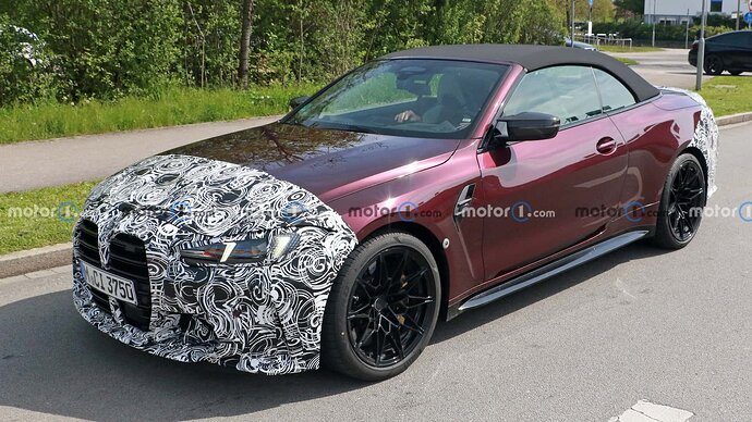 bmw-m4-convertible-side-view-facelift-spy-photo