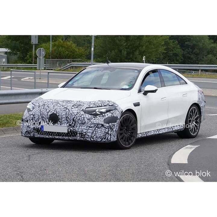 New electric Mercedes-AMG CLA spotted!#Mercedes #amg #cla #claamg #cla45 #cla45amg #ev #prototy