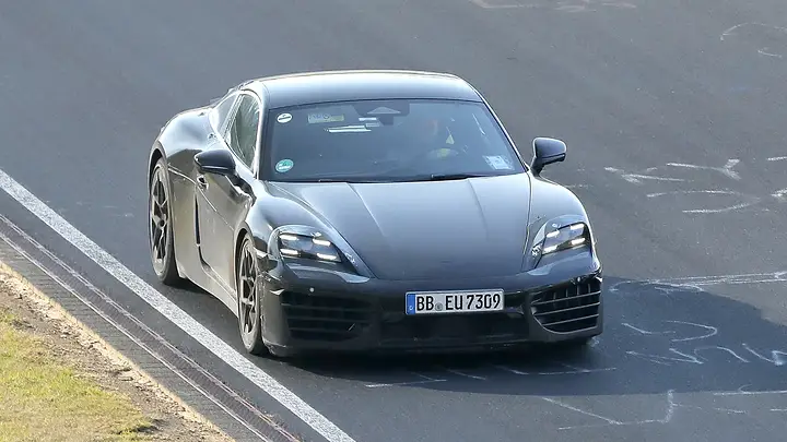 Porsche Cayman EV at Nurburgring