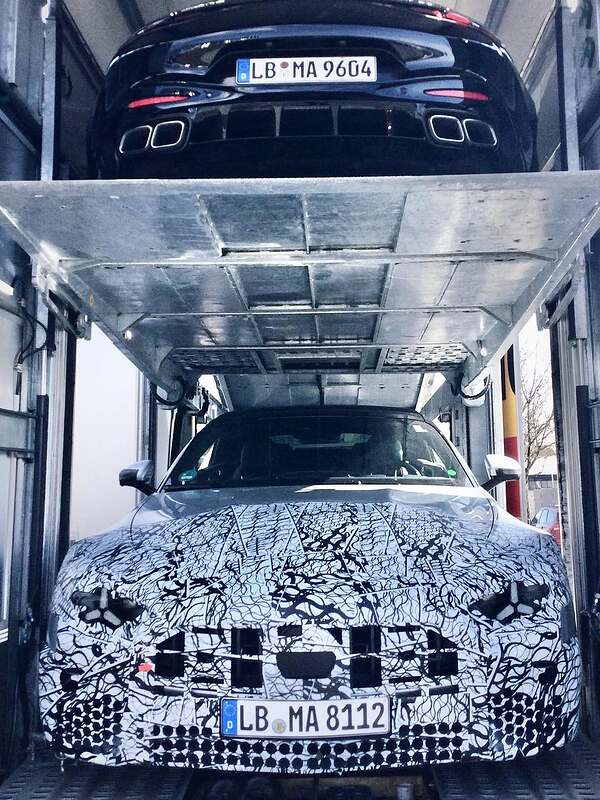 💥💥💥💥💥Mercedes SL set for mid-life refresh in 2027 #mercedesbenz #mercedessl #spied #erlköni (1)