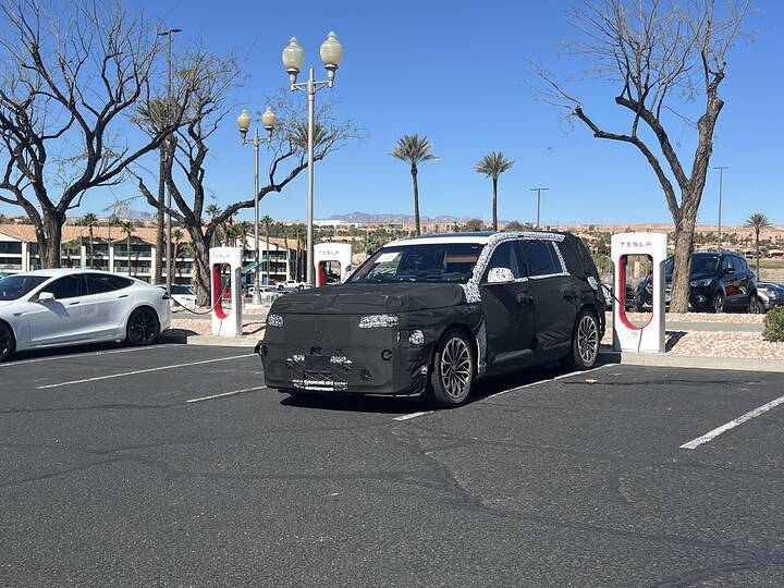 GV90 using Tesla Supercharger newcarscoops_g1