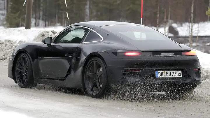 Porsche Cayman EV - rear angled_ixqdbo