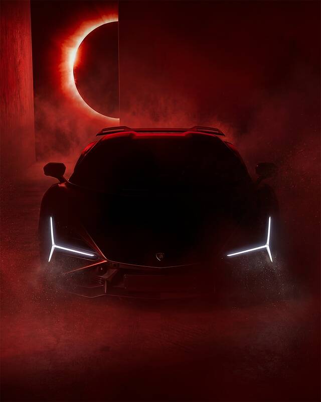 The eclipse is just the opening act.Meet the new SV on 14 August. #Lamborghini