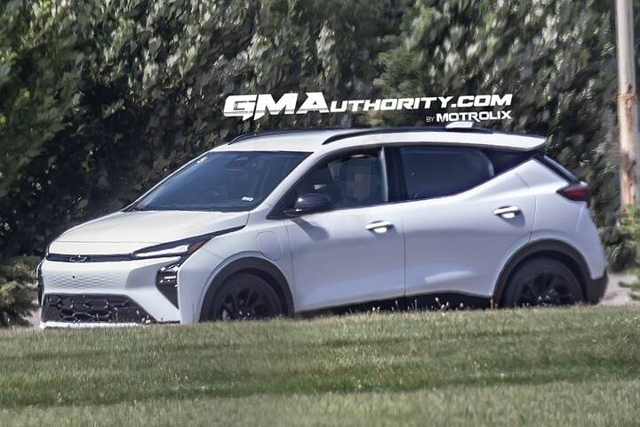 2027-Chevrolet-Bolt-EV-Spy-Shots-No-Camo-August-2025-Exterior-009-side-front-three-quarters-