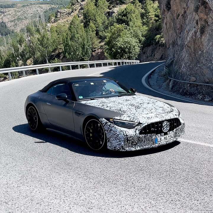 @mercedesamg ya prepara el ligero facelift del SL que llegará en 2026-2027!-Sólo con motores V8