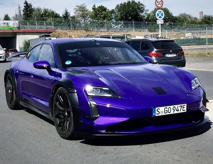 💥💥💥💥💥Best views 2026 Porsche Taycan Turbo GT with kit Manthey Racing #carspy #spyshots #por