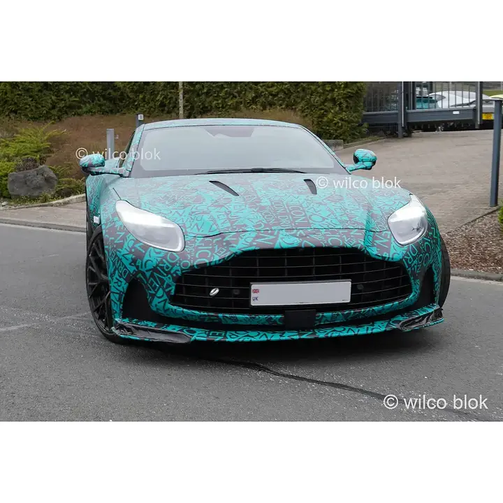 Aston Martin DB12 AMR spied- a hotter and more track focused version with new bodywork and aero. Comes in both Coupe and Volante. Would you choose this ultimate British weapon#Astonmartin #db12 #amr #Volante #Astonmartindb12 #db12amr # (1)