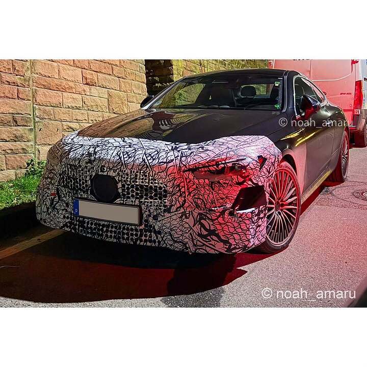 Mercedes CLE facelift spotted with updated front fascia!📷 noah_amaru#Mercedes #cle #facelift #