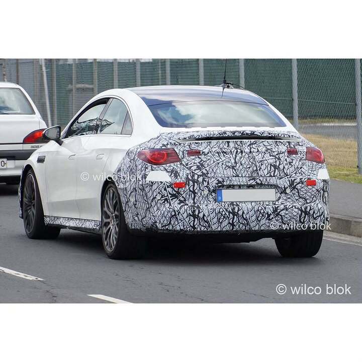 New electric Mercedes-AMG CLA spotted!#Mercedes #amg #cla #claamg #cla45 #cla45amg #ev #prototy (2)