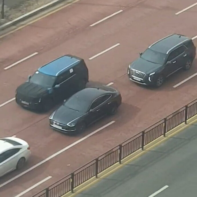 comparing the size of Kia EV9 and Palisade