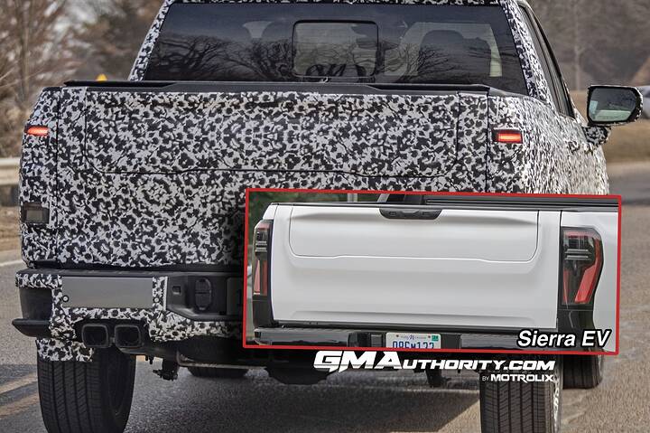 imgi_154_2027-GMC-Sierra-Denali-1500-Prototype-Spy-Shots-Less-Camo-March-2026-Exterior-026-rear-MultiPro-tailgate-tail-light-comparison