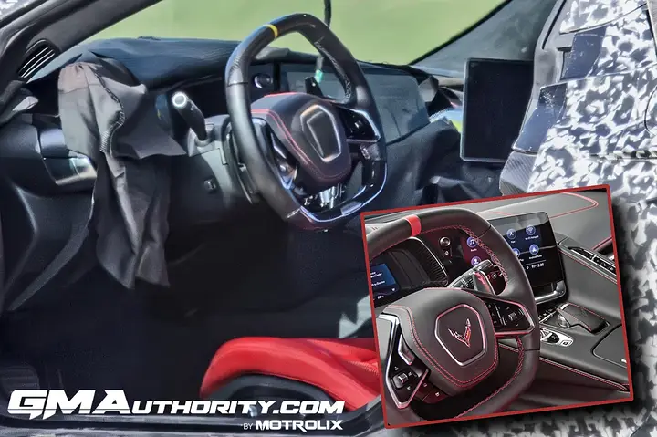2026-Chevrolet-Corvette-ZR1-Zora-Prototype-Spy-Shots-March-2025-Interior-015-steering-wheel-comparison