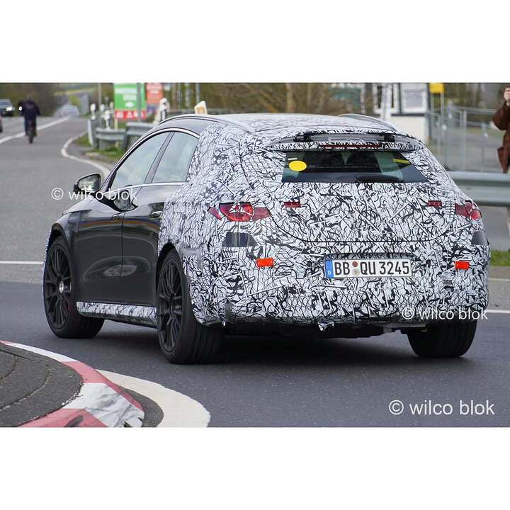 Shooting Brake version of the electric Mercedes-AMG CLA spotted!#electric #Mercedes #amg #cla # (2)