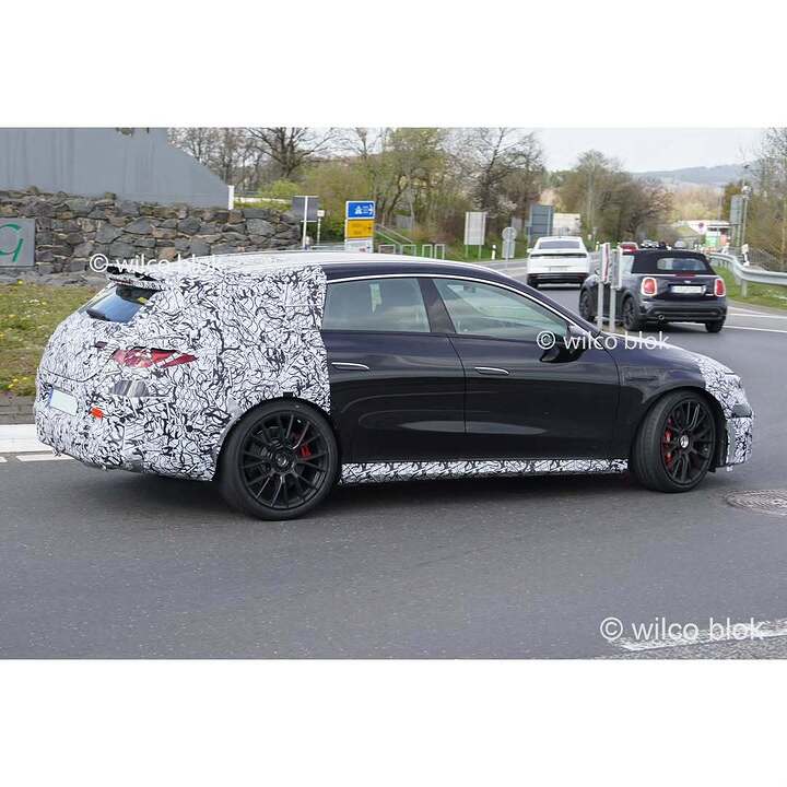 Shooting Brake version of the electric Mercedes-AMG CLA spotted!#electric #Mercedes #amg #cla # (1)