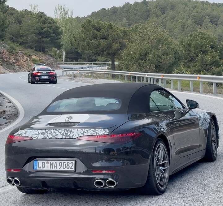 Pillado el 2027 @mercedesamg SL con motor de 6 cilindros MHEV! Adiós al 2.0 4cil 👋🏻--#amg #sl5