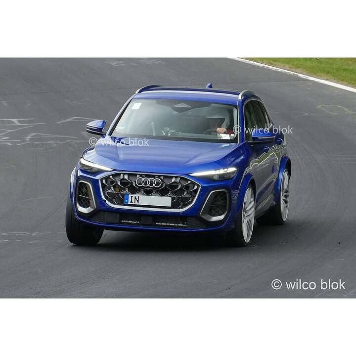 Audi RSQ5 spied at the Nürburgring! It probably has the same hybrid powertrain as the RS5.#audi