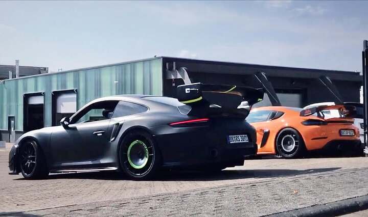 💥💥💥💥💥New pics Porsche 911 Slantnose Manthey Racing Prototype Spotted Testing #carspy #carsp