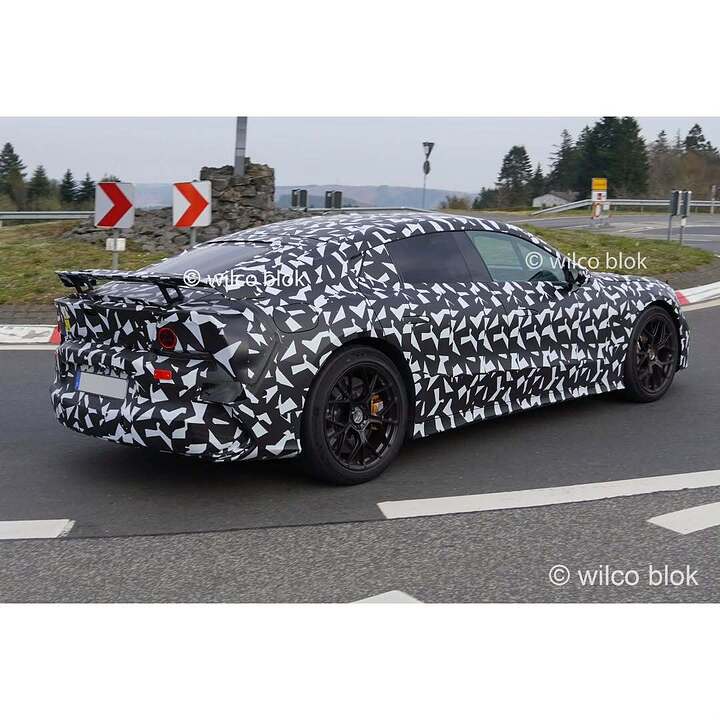 Electric Mercedes-AMG GT 4-door spotted with a fixed rear wing- is this hinting at a more hardc (1)