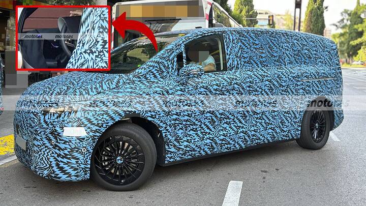 Mercedes didn't want you to see it like this, the new electric VLE, ​​caught like never before in these spy photos 0