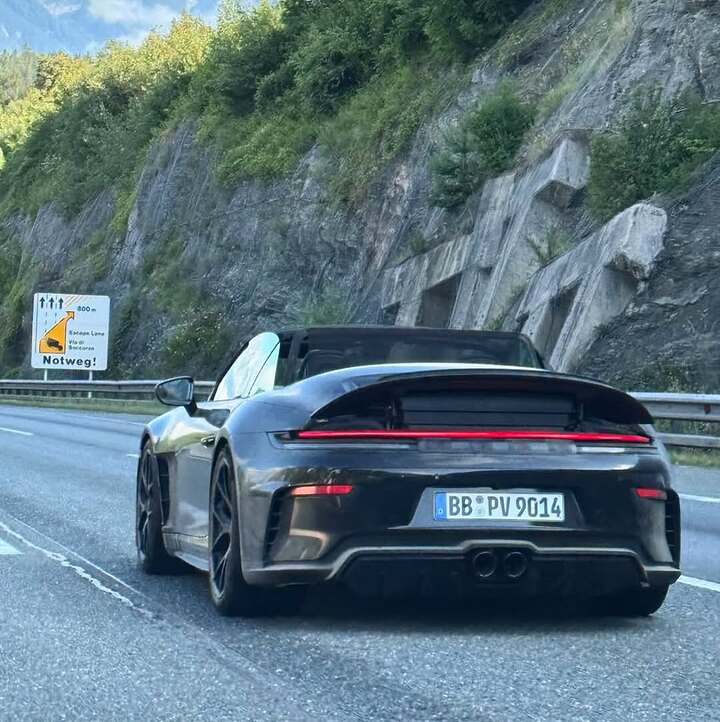 The new 2026 Porsche 911 GT3 Convertible spotted on the highway!1st pic- @kaireuschel699 - @flac