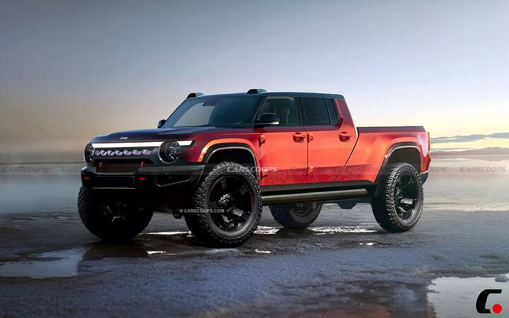 2028-Jeep-Gladiator-EV-Red-Carscoops-1-scaled