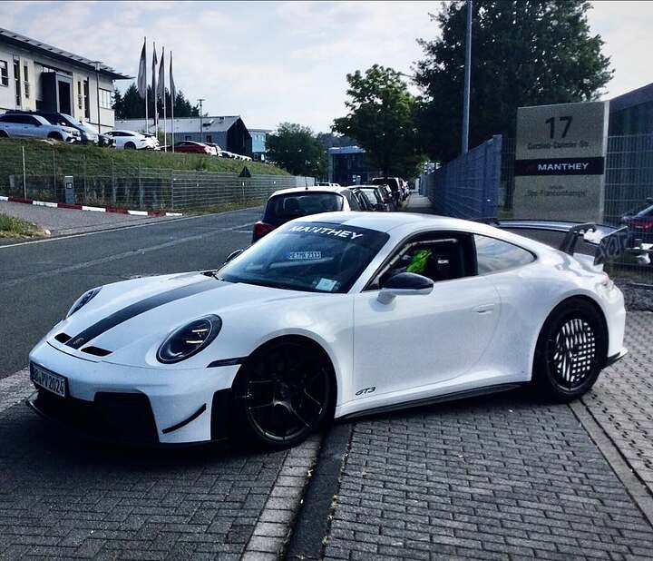 💥💥💥💥💥A track monster in the making- Porsche 992 GT3 MkII Manthey Racing #porsche #porschema