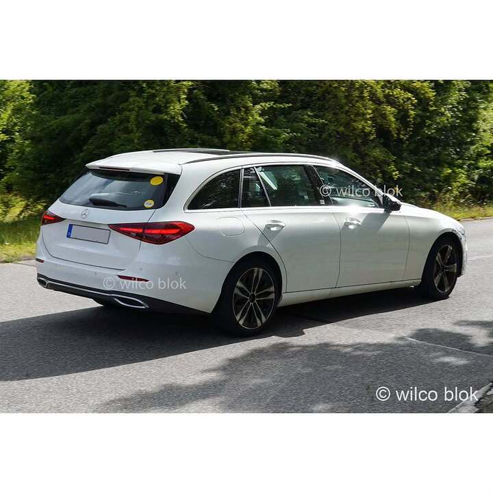 Mercedes C-class facelift is on the way, featuring redesigned headlights and taillights plus up (2)
