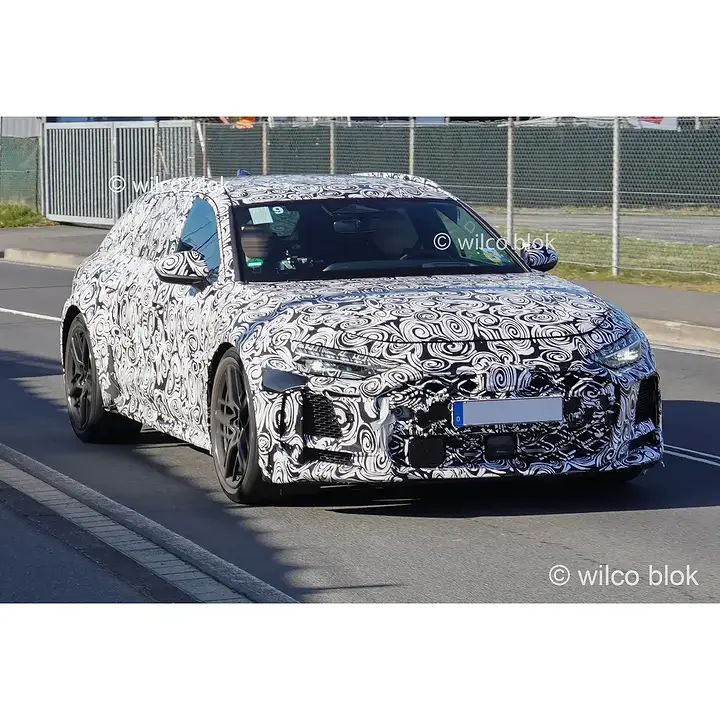 Next generation Audi RS6 spotted!Sources say the V8 may be swapped for a plug-in hybrid V6...#audi #rs6 #audirs6 #prototype #erlkönig #spyshot #carspy #nürburgring #Germany #german #luxury #lifestyle