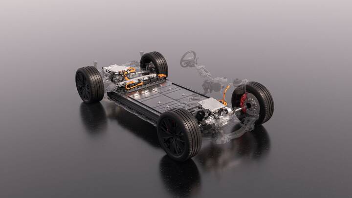 PPE - Premium Platform Electric, front view, 2022, Porsche AG