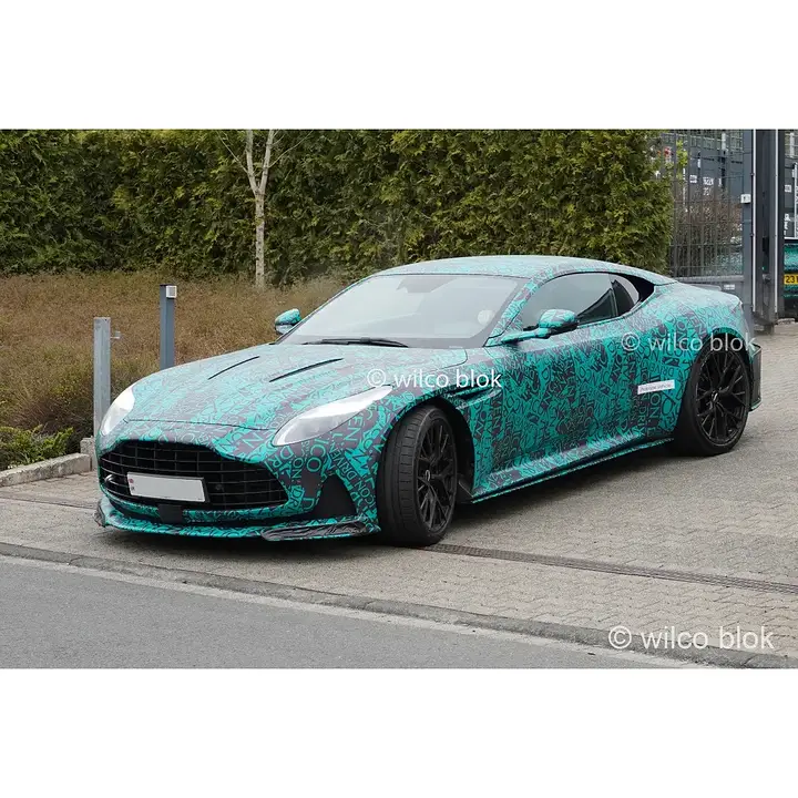 Aston Martin DB12 AMR spied- a hotter and more track focused version with new bodywork and aero. Comes in both Coupe and Volante. Would you choose this ultimate British weapon#Astonmartin #db12 #amr #Volante #Astonmartindb12 #db12amr #db12