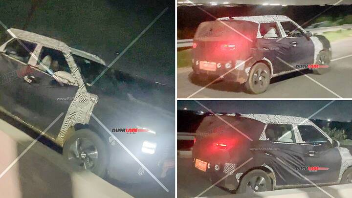 2025 Hyundai Venue Spotted Testing At Night