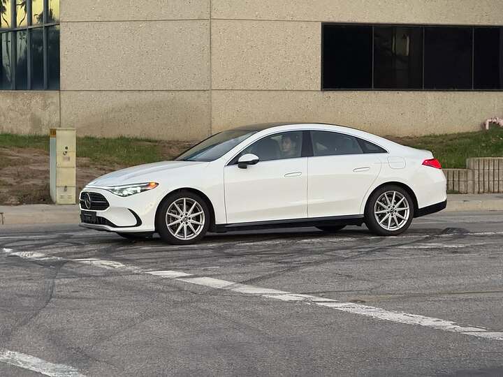 2026 Mercedes CLA Hybrid test vehicle spotted in Los Angeles during testing. #2026mercedesclahyb
