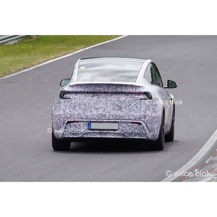 Tesla Model Y Performance spied testing at the Nürburgring!- 21” rims (inspired by outgoing Mod