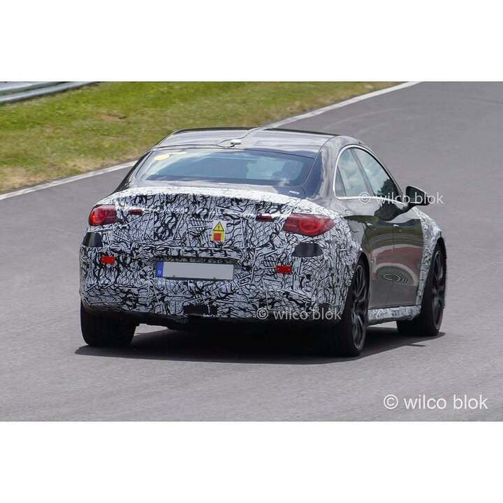 AMG version of the electric CLA spied at the Nürburgring!#Mercedes #amg #cla #mercedesamg #claa (3)
