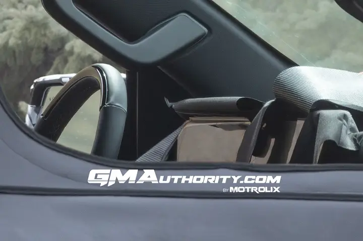 2027-Chevrolet-Silverado-1500-Crew-Cab-Short-Box-Prototype-Spy-Shots-March-2025-Interior-002-dash-instrument-cluster-steering-wheel-center-stack