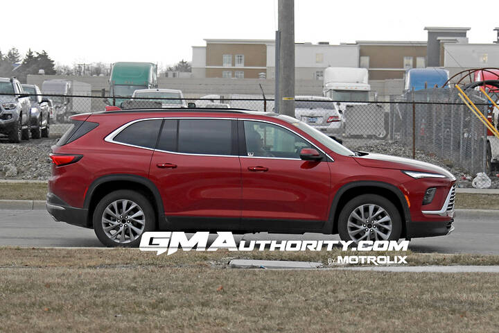 2025-buick-enclave-prototype-spy-shots-no-camouflage-red-february-2024-exterior-005-side
