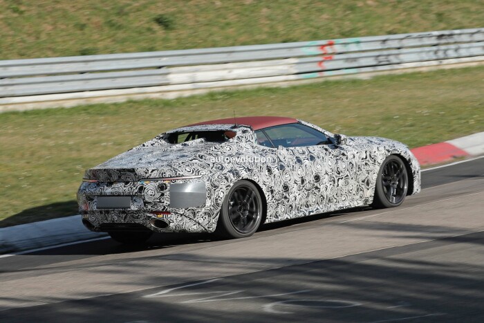 bmws 500k skytop roadster spied on the nurburgring in pre production form 25