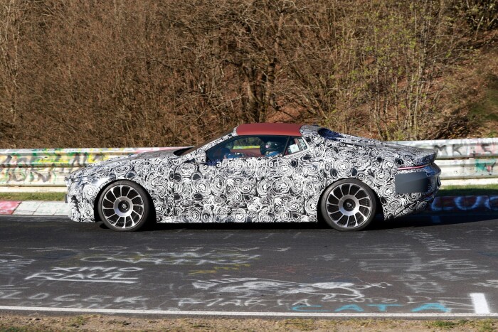bmws 500k skytop roadster spied on the nurburgring in pre production form 35